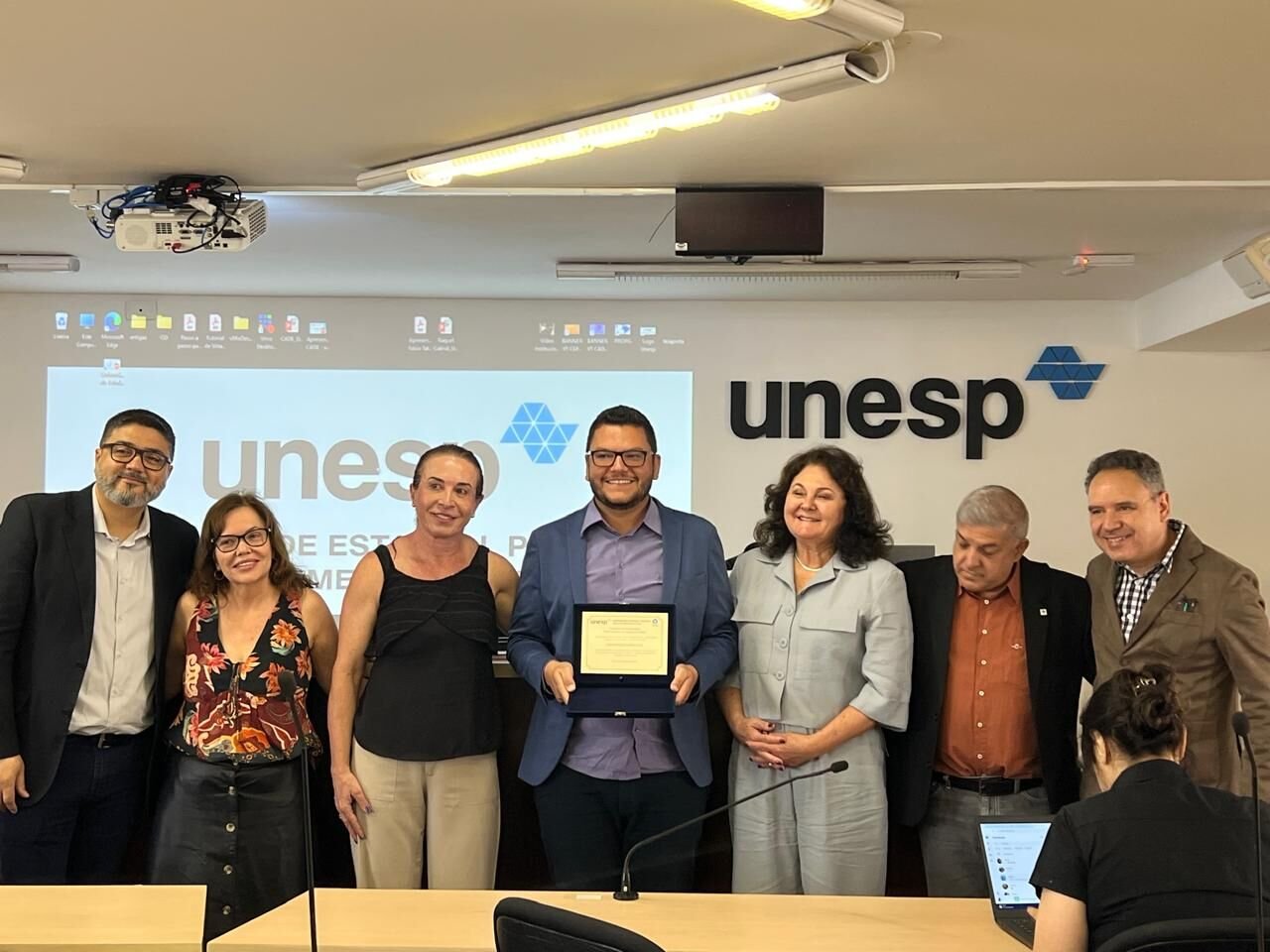 Homenagem recebida na UNESP